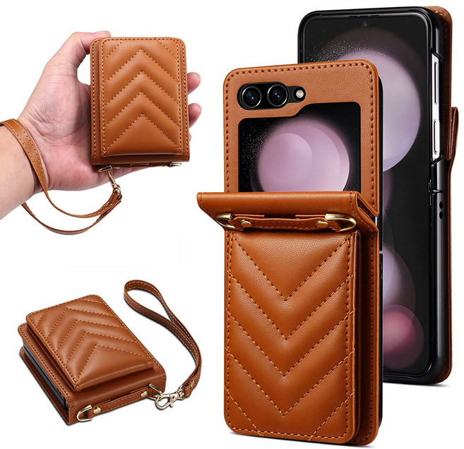 갤럭시 Z 플립 카드 지갑 가죽 케이스 ZF09