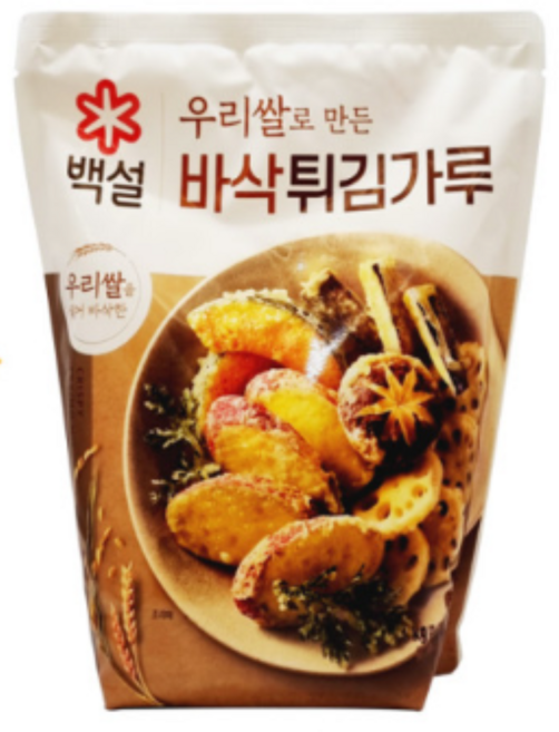 백설 우리쌀로 만든 바삭 튀김가루, 1개, 1kg