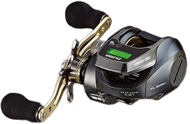 은성 비전 LCD 수심측정 카운터릴 한치 참돔 루어낚시, 다크 그레이 - 우핸들