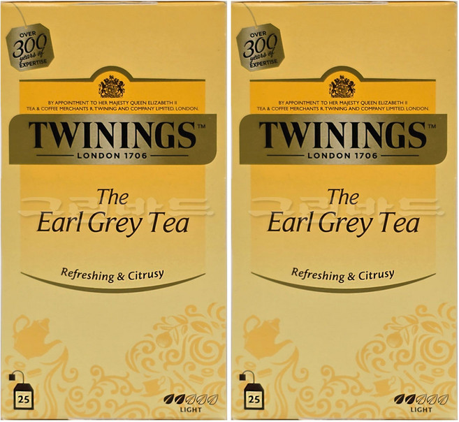 트와이닝 얼그레이 티, 2g, 25개입, 2개