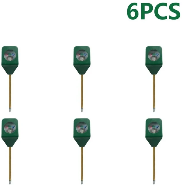 미니 휴대용 습도계 테스터 토양 수분 계량기 정원 식물 꽃 실내 화분 토양 분석기 감지기 도구 1-10 개, [08] 6PCS, 1개