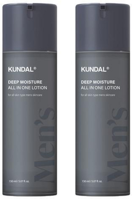 쿤달 클래식맨즈 아쿠아 모이스트 올인원 로션, 2개, 150ml