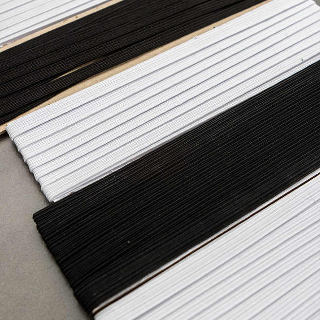 다용도 고무줄 납작고무줄 바지고무줄 바지밴드 고무밴드 허리고무줄, 흑색, 8mmX3m, 1개