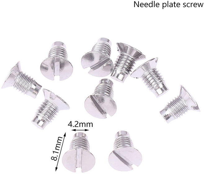 노루발10pcs 바늘 클램프 세트 나사 및 엄지/발 산업용 재봉틀 단일 플레이트, A1, 1개