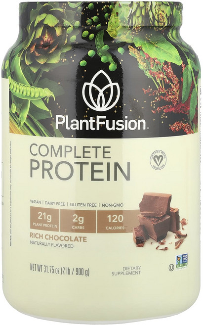 플렌트퓨전 컴플리트 프로틴 진한 초콜릿 900g, 6개