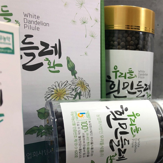 직접재배한 무농약 토종 흰민들레 진액 즙 환 티백차, 1박스, 160g