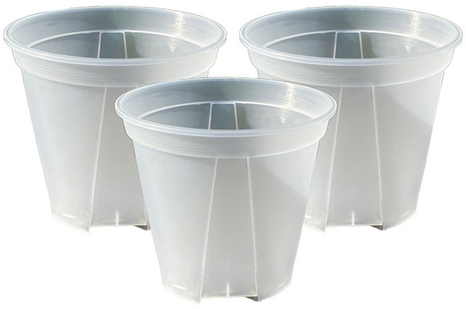 앙플랜트 숨쉬는 슬릿화분 3p, 투명, 3개