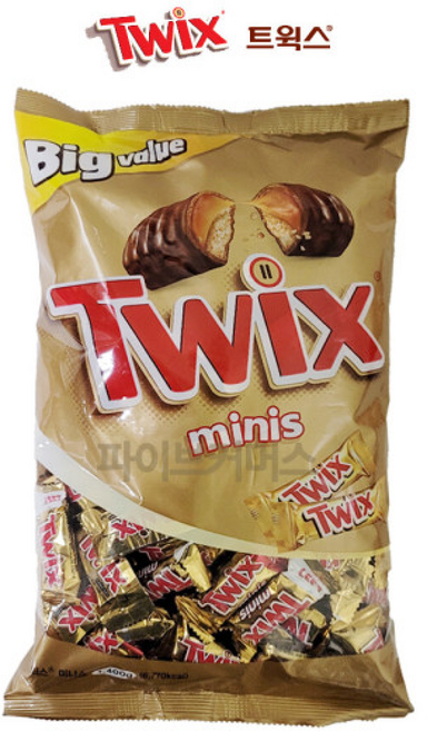 트윅스 미니 대용량 학교간식 초코바 코스트코, 1.4kg, 1개