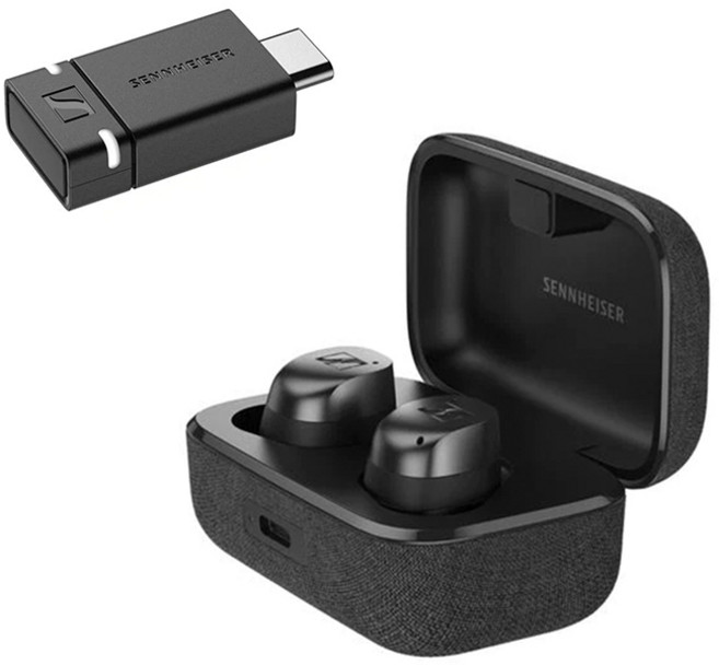 젠하이저 모멘텀4 TW 블루투스 무선 이어폰 블랙 그래파이트 1개 + BTD600 동글 세트 1개