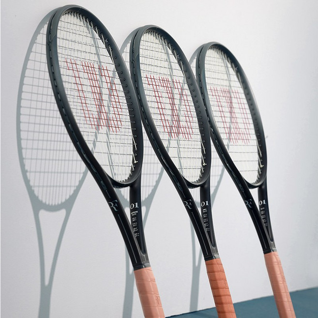 윌슨 RF 01 테니스 라켓 스트링 무료, 1개, 블랙, RF 01 FUTURE LITE