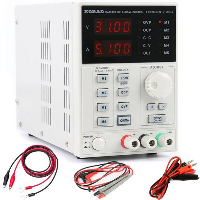 KORAD KA3005D KA3005DS KA3005P KA3005PS 조정 가능한 정밀 디지털 프로그래밍 가능 실험실용 DC 전원 공급 장치 과전압 30V 5A, 01 KA3005D 30V 5A, 01 CHINA, 01 우리에게, 1개