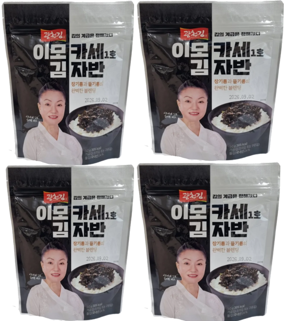 광천김 이모카세 김자반, 4개, 50g