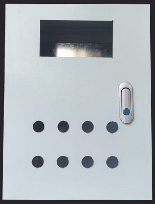 基業箱 配電櫃 掛壁鍍鋅 室內防塵空箱, 1個, 4路8孔30*40*15