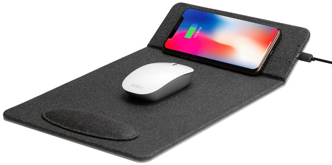 고속 무선충전 마우스패드 데스크정리 키보드장마우스패드 3종, 힐링 고속무선충전마우스패드-손목받침, 1개