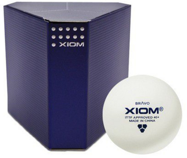 엑시옴 탁구공 ABS 브라보 시합구 ITTF 인증 (구형), 1박스