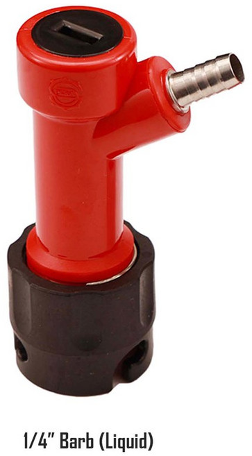 ABS 분리 플라스틱 MFL 맥주 액체 케그 디펜서 홈브루 가스 커넥터 핀 1/4 바브, B R Barb, 1개