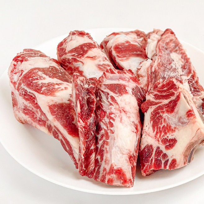 베스트밀 왕갈비탕 컷팅 백립 2kg (1kg x 2팩) 소등갈비 조각백립 탕거리 소갈비찜, 1kg