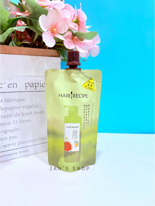 Hair Recipe 髮的料理 洗髮露 奇異果 生薑蘋果 蜂蜜石榴 綠茶柚子 530ML, 1個, 現貨-無花果白茶控油蓬鬆洗髮露80g