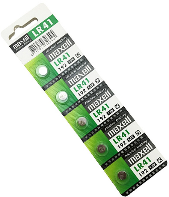 Maxell LR41 水銀電池 日本品牌, 1個, 30入