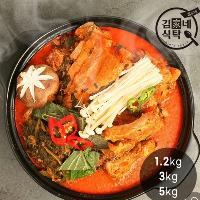 김가네 감자탕1.2kg/3kg, 1개