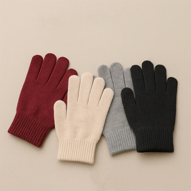 1+1 에이엔이엠 따뜻한 고급 혼방 남녀 니트 울 방한 장갑