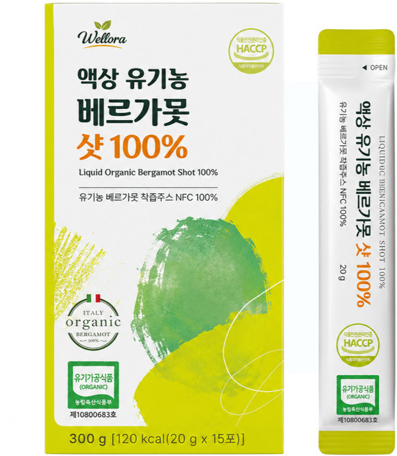 유기농 베르가못 즙 원액 100% nfc 착즙 주스 무설탕 원액 고함량 폴리패놀 액상 [건강곳간], 1개, 300g