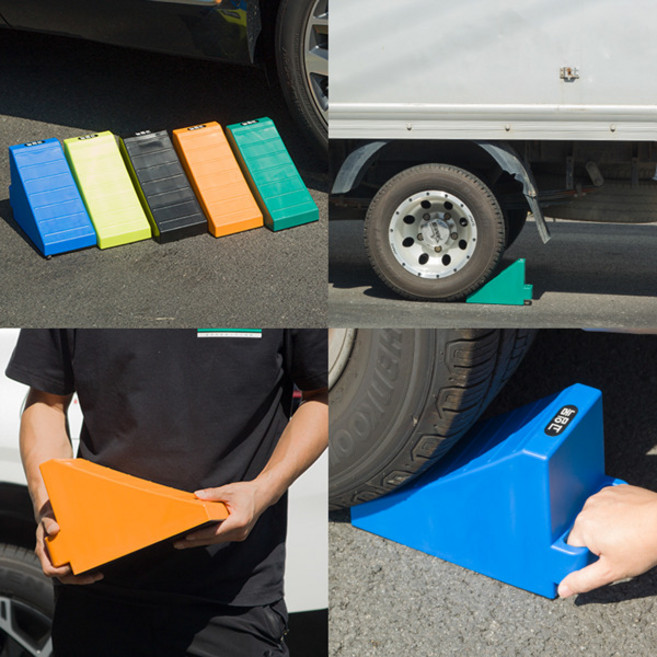 차량고임목 경사로 버팀목 받침목 중형 대형 자동차, 1개, 주황