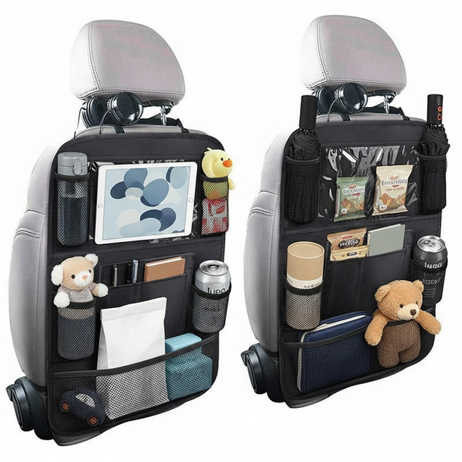 블린코 발자국 보호 수납 차량용 킥매트, 블랙, 2개