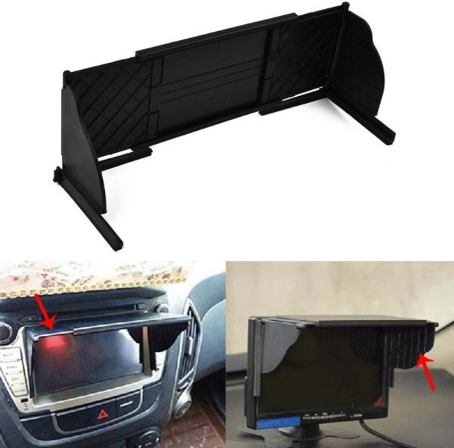 8인치 GPS 차양 바이저 렌즈 후드 눈부심 방지 자동차 네비게이터 커버 디스플레이 인테리어 액세서리