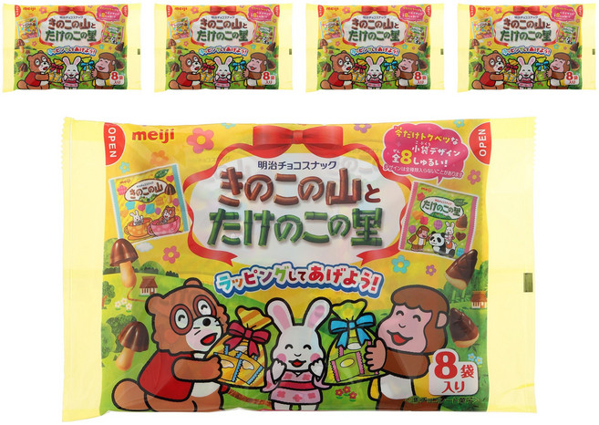 메이지 버섯산과 죽순 마을 8개입, 5개, 92g