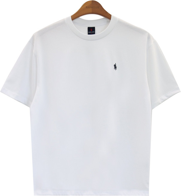 라파클럽 남녀공용 세미 오버핏 쿨링 라운드넥 반팔티