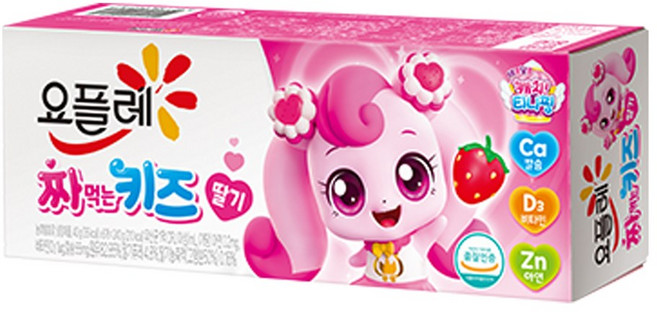 빙그레 요플레 짜먹는 키즈 딸기, 72개, 40g