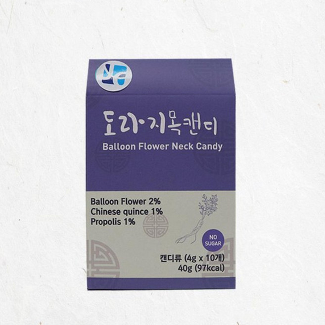 도라지캔디 무설탕 목캔디, 4g, 10개