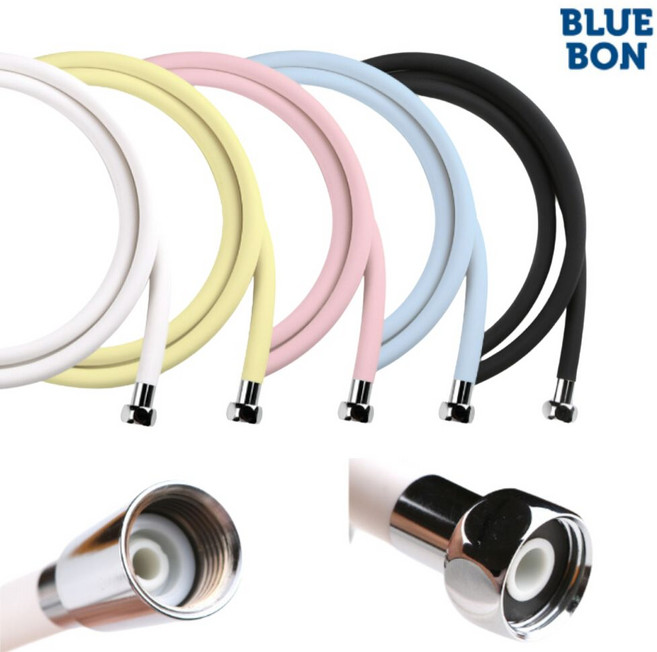 2M 블루본 아이블루 꼬임방지 샤워호스 5색 컬러, 핑크, 1개