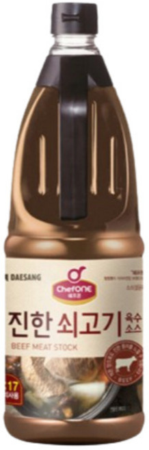 쉐프원 진한쇠고기육수 소스 PET, 2kg, 7개