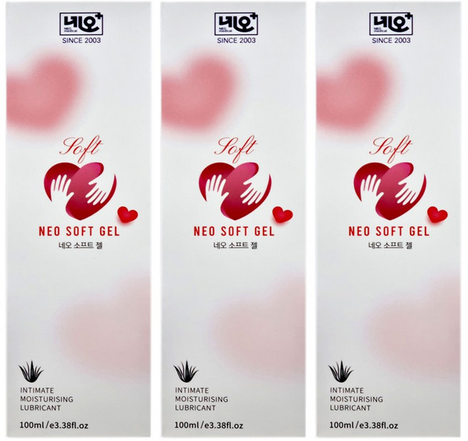 네오 소프트젤 100ml x3개 약국입점 끈적임없는수용성젤 윤활제 마사지젤, 3박스