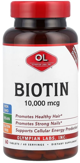 올림피언랩 비오틴 10000mcg 60 정, 1개, 60정 - 쿠팡