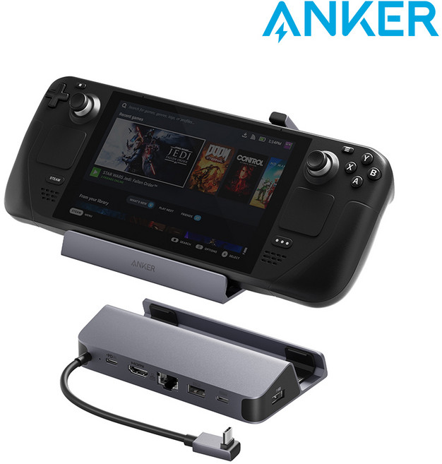 앤커 6 in 1 C타입 올인원 UMPC 스팀덱 도킹스테이션 A83S10A1, 1개