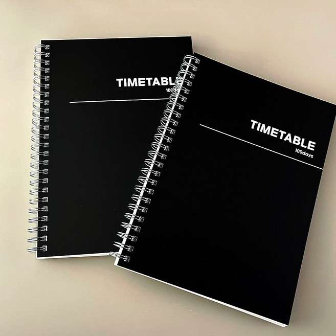 셋어레코드 타임테이블 블랙 100DAYS 2개