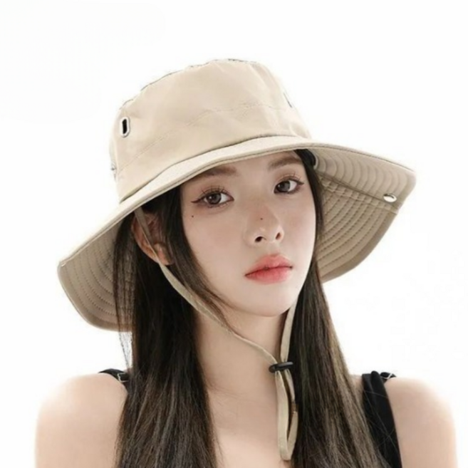 Velon 양쪽 접이식 자외선 차단 모자 낚시 썬캡