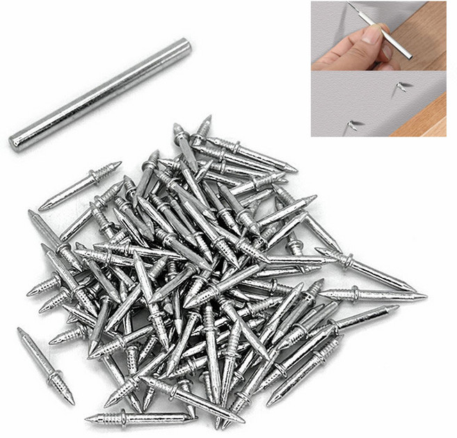 아이베란다 리벳못 망치사용 양쪽 고정용 슬리브 포함 100개1세트, 1개