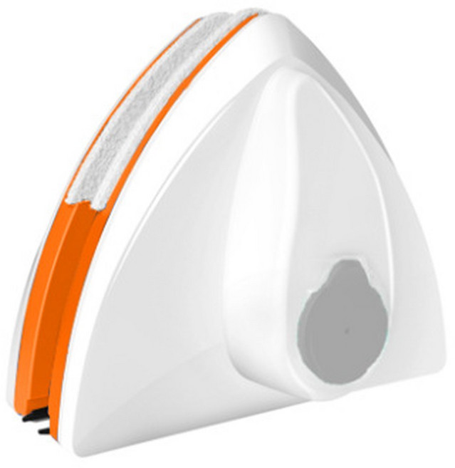 새로운 가정용 사무실 특수 창 클리너 자기 유리 청소 도구 자동 물 방전 이중층 와이퍼, Orange 20 30mm, 1개