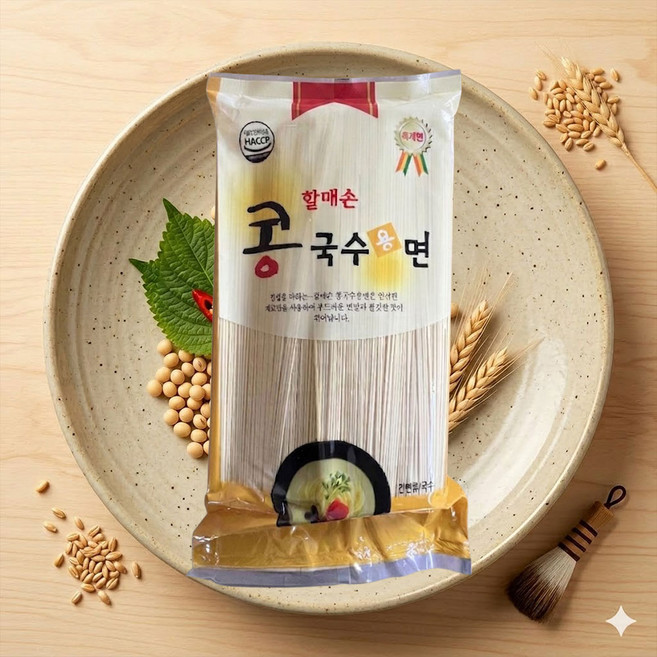할매손 콩국수용면 3kg 업소용 대용량 콩국수면 소면 사리 국수, 1개