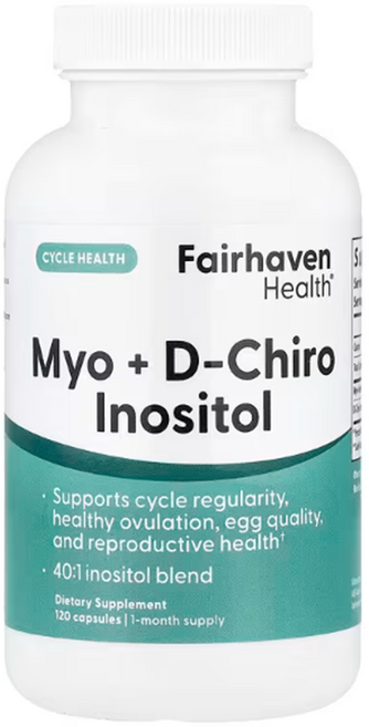 페어헤이븐헬스 미오 D카이로 이노시톨 Myo D-Chiro Inositol 캡슐 120정, 120 개, 1개