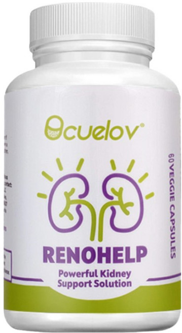 Bcuelov 신장 지원 보충제 콩팥 기능 건강 크레아티닌 수치와 사구체 여과를 촉진하는 강력한 천연 콩팥 건강 영양제, 60캡슐, 1개, 60정