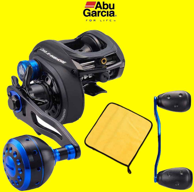 다사가 아부가르시아 베이트릴 레보4 X 인쇼어 8kg 문어 광어 쭈꾸미 갑오징어 바다 선상 배스 파워핸들 더블핸들 [낚시수건포함]