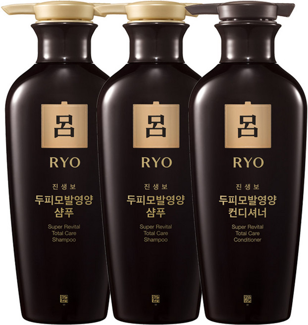 려 진생보 두피모발영양 샴푸 2개 + 컨디셔너 400ml, 1개