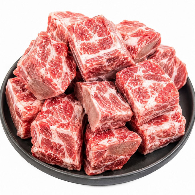 국내산 한돈 돼지 등뼈 살많은 감자탕용 육수용 등뼈찜 큐제드, 1개, 8kg