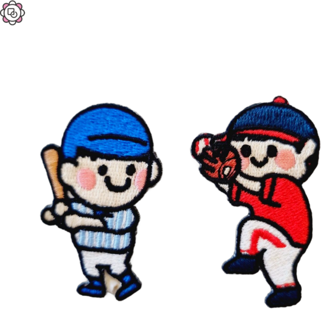 야구선수 와펜 타자 투수 자수 야구 유니폼꾸미기 패치 (열접착 와펜)