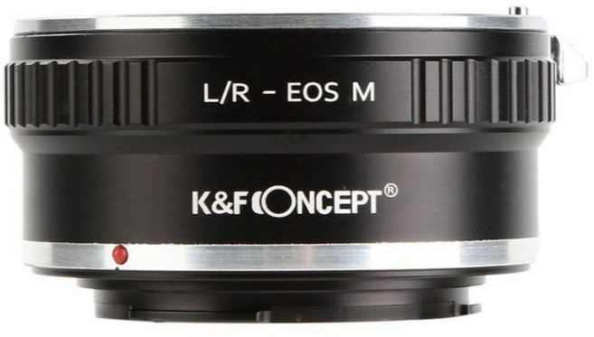 K&F Concept LR-EOS M _ Leica R Lens - Canon EOS M Body 변환어뎁터, 1개